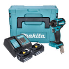 Makita DDF 083 SMJ Perceuse-visseuse sans fil 18 V 40 Nm 1/4'' Brushless + 2x batterie 4,0 Ah + chargeur + Makpac