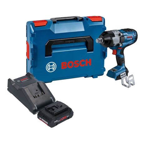 Bosch GDS 18V-1600 HC Professional Visseuse à choc sans fil 18 V 1600 Nm 3/4'' BITURBO Brushless + 1x batterie ProCORE 4,0 Ah + chargeur + L-Boxx