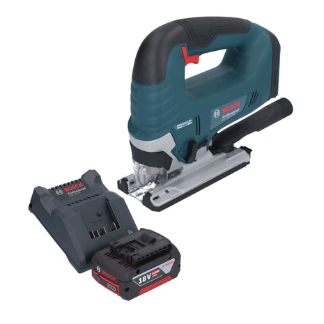 Bosch GST 18V-125 B Seghetto alternativo professionale a batteria 18 V 125 mm brushless + 1x batteria ricaricabile 4,0 Ah + caricabatterie