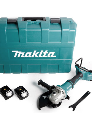 Makita DGA 901 M4KU2 Akku Winkelschleifer 36V ( 2x18V ) 230mm Brushless + 2x Akku 4,0Ah + Ezynut + Koffer - ohne Ladegerät - Toolbrothers