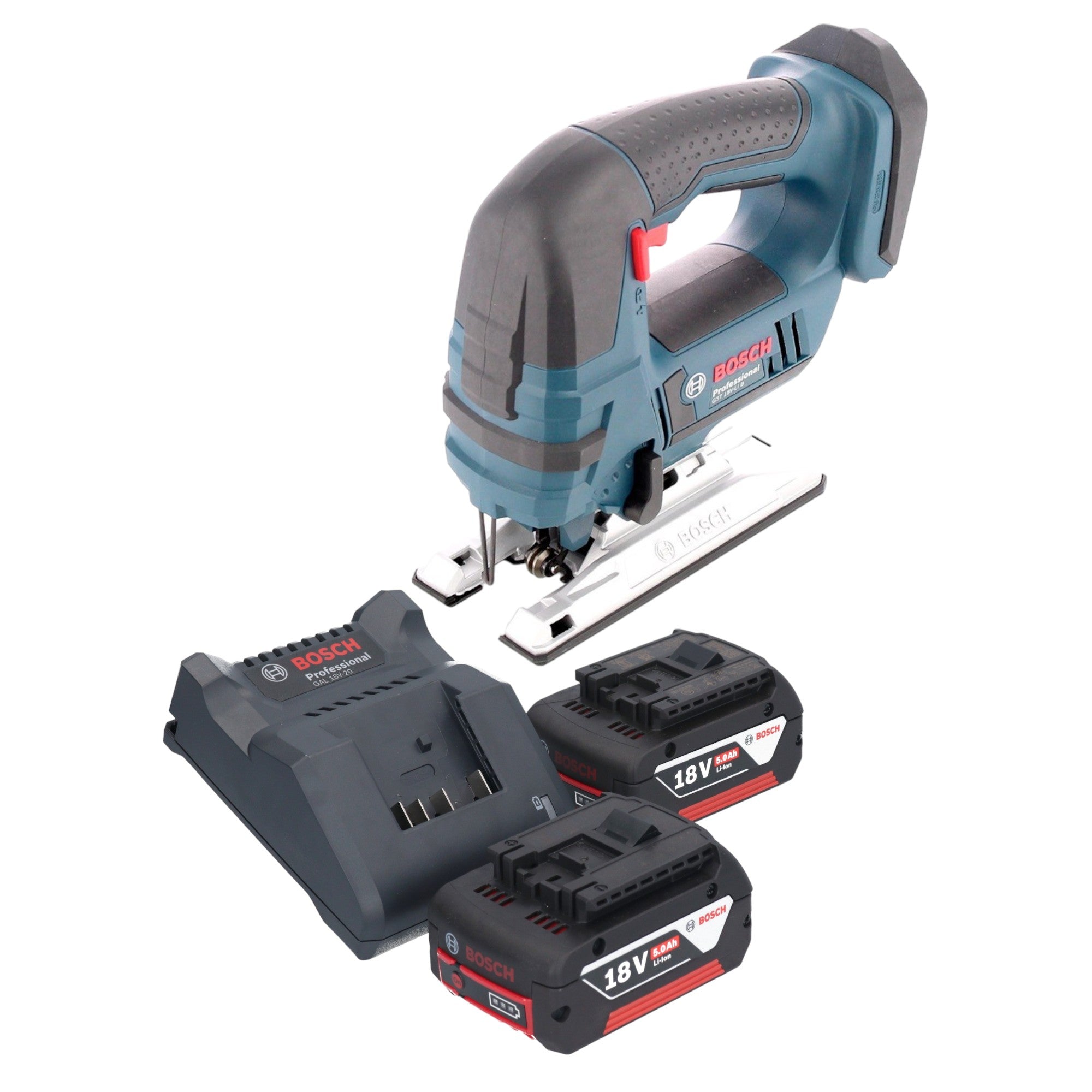 Bosch GST 18V Li B Professional Akku Stichsaege 18 V 2x Akku 5 0 Ah Ladegeraet 0 - toolbrothers