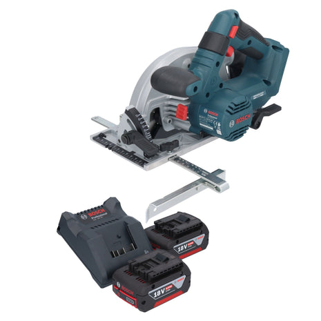 Bosch GKS 18V-57-2 Professional Akku Handkreissäge 18 V 165 mm Brushless + 2x Akku 4,0 Ah + Ladegerät