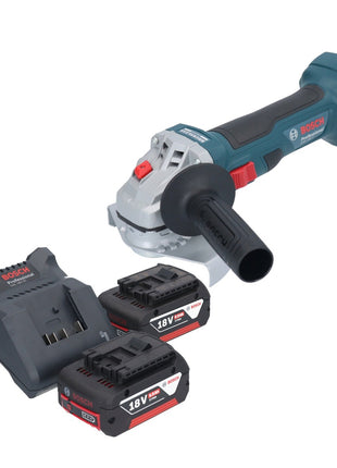 Bosch GWS 18V-7 Professional Meuleuse angulaire sans fil 18 V 125 mm Brushless + 2x batterie 5,0 Ah + chargeur