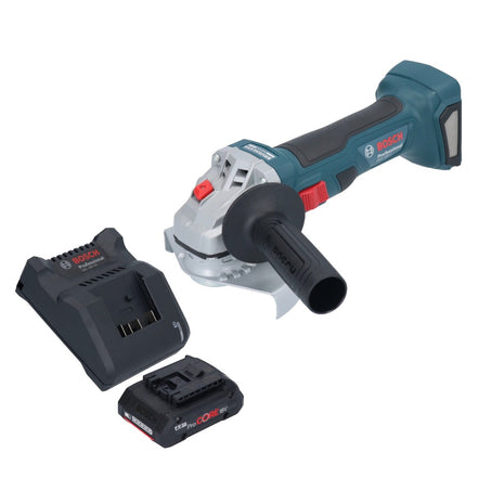 Bosch GWS 18V-7 Smerigliatrice angolare professionale a batteria 18 V 125 mm senza spazzole + 1x batteria ProCORE 4,0 Ah + caricabatterie