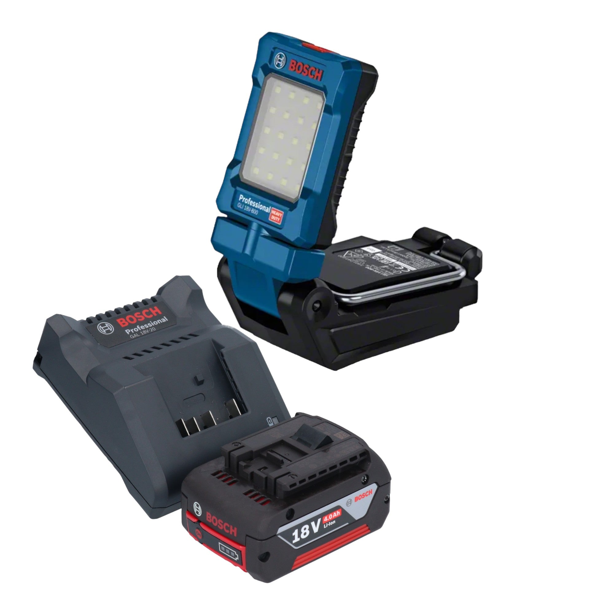 Bosch GLI 18V 800 Professional Akku Leuchte 18 V 800 lm 1x Akku 4 0 Ah Ladegeraet 0 - toolbrothers