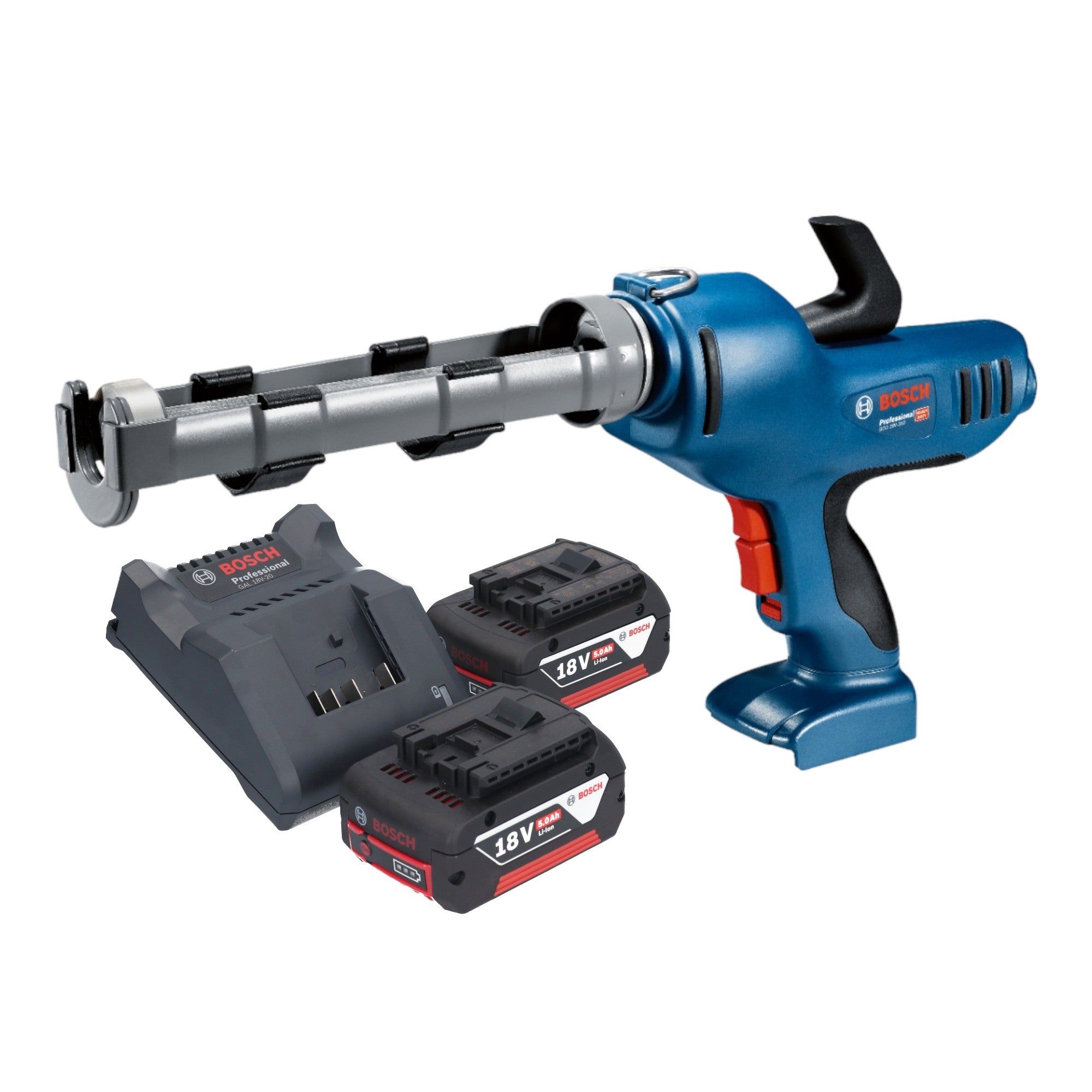 Bosch GCG 18V 310 Professional Akku Kartuschenpresse 18 V 310 ml 3 5 kN 2x Akku 5 0 Ah Ladegeraet 0 - toolbrothers