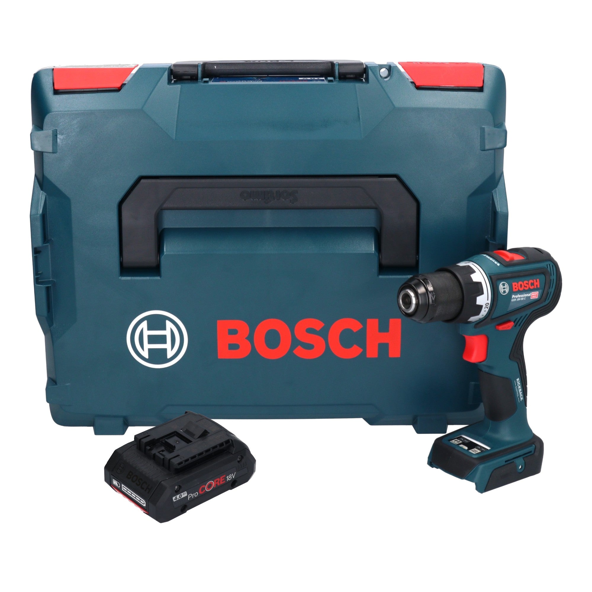 Bosch GSR 18V 90 C Professional Akku Bohrschrauber 18 V 64 Nm Brushless 1x ProCORE Akku 4 0 Ah L Boxx ohne Ladegeraet 0 - toolbrothers