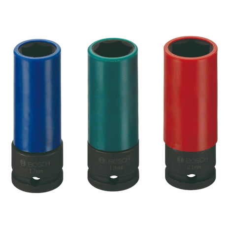 Bosch Professional Impact Control juego de llaves de vaso 1/2" 3 piezas 17 / 19 / 21 mm (2608551102)