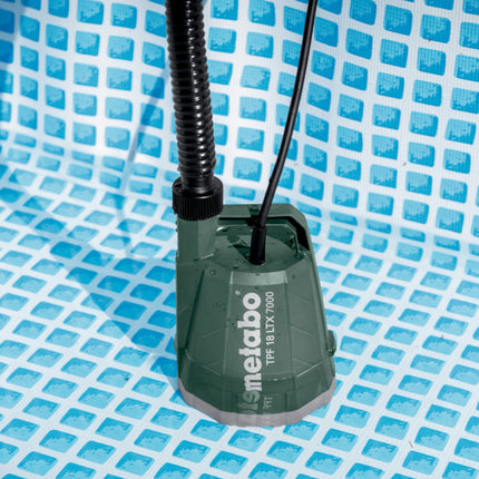 Pompa sommersa a batteria Metabo TPF 18 LTX 7000 18 V 7000 l/h 0,9 bar (601748850) + accessori - senza batteria, senza caricabatterie
