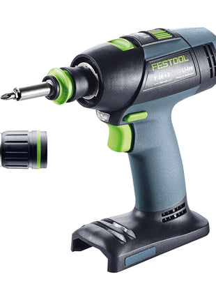 Festool Taladro atornillador inalámbrico T 18+3 Basic 18 V 50 Nm sin escobillas Solo + Systainer + Systainer ToolBox SYS3 TB M 137