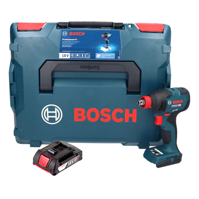 Bosch GDX 18V-210 C Avvitatore a impulsi professionale a batteria 18 V 210 Nm brushless + 1x batteria ricaricabile 2,0 Ah + L-Boxx - senza caricabatterie