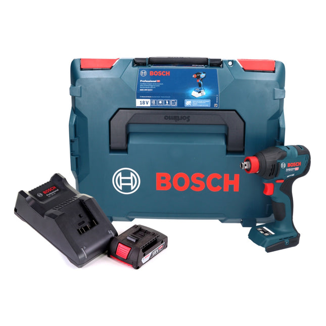 Bosch GDX 18V-210 C Avvitatore a impulsi professionale a batteria 18 V 210 Nm senza spazzole + 1x batteria ricaricabile 2,0 Ah + caricabatterie + L-Boxx