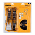 DeWalt DT 20715-QZ Akcesoria do narzędzi wielofunkcyjnych 5 szt. do drewna, drewna z gwoździami, plastiku, płyt gipsowo-kartonowych, resztek farby i kleju