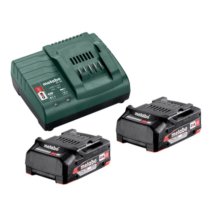 Metabo BS 18 L BL trapano avvitatore a batteria 18 V 60 Nm senza spazzole ( 602326500 ) + 2x batteria ricaricabile 2,0 Ah + caricatore + metabox