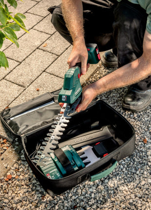 Metabo PowerMaxx SGS 12 Q Akku Gras und Strauchschere 12 V ( 601608500 ) + 1x Akku 2,0 Ah + Ladegerät + Tasche