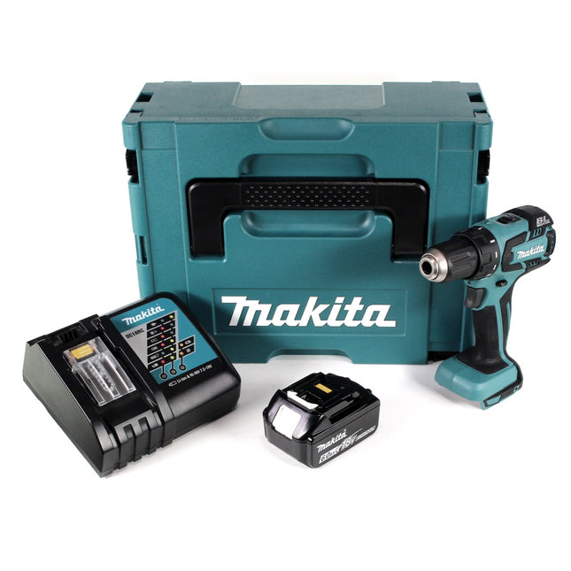 Makita DDF 459 RG1J Akku Bohrschrauber 18V 45Nm im Makpac + 1x 6,0 Ah Akku + Ladegerät - Toolbrothers