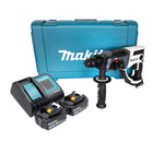 Makita DHR 202 SF2W Trapano a percussione a batteria 18 V 20 mm 2,0 J bianco + 2x batteria ricaricabile 3,0 Ah + caricabatterie + custodia