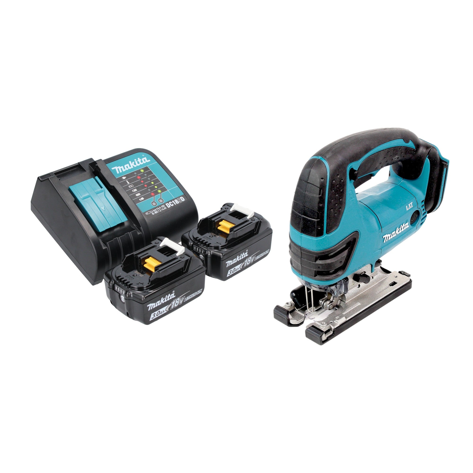 Makita DJV 180 SFX Akku Stichsaege 18 V 135 mm 2x Akku 3 0 Ah Ladegeraet 0 - toolbrothers