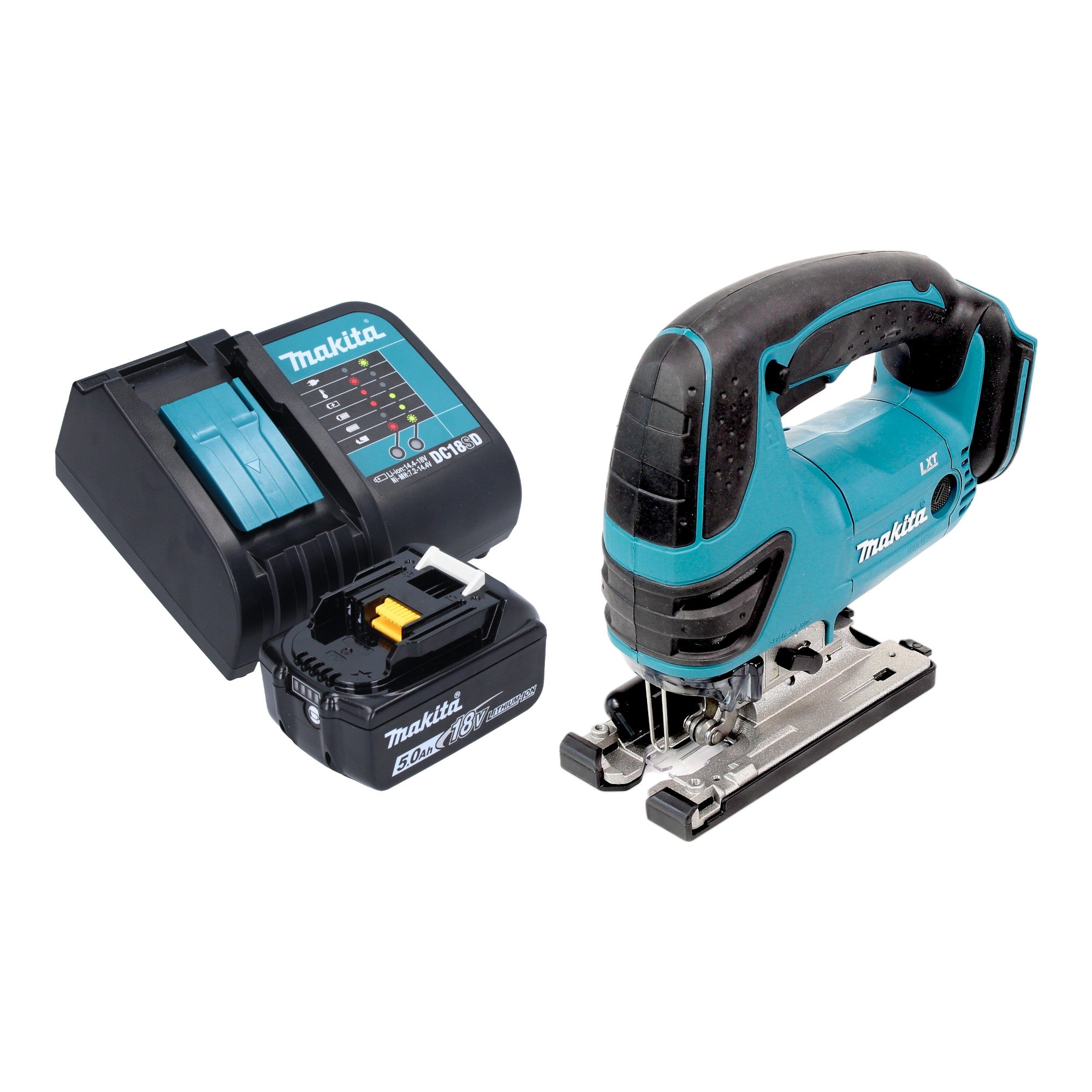 Makita DJV 180 ST1X Akku Stichsaege 18 V 135 mm 1x Akku 5 0 Ah Ladegeraet 0 - toolbrothers