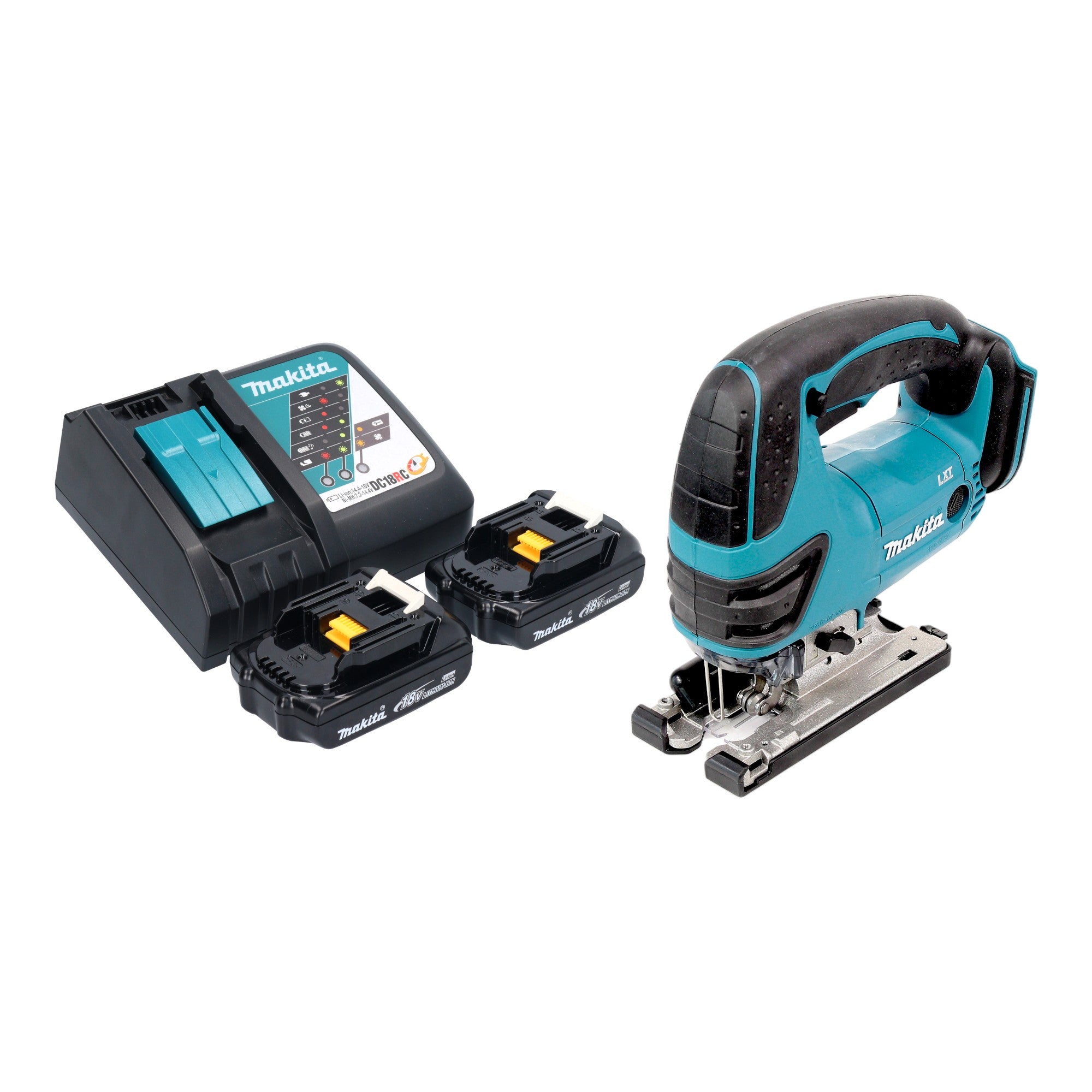 Makita DJV 180 RYX Akku Stichsaege 18 V 135 mm 2x Akku 1 5 Ah Ladegeraet 0 - toolbrothers