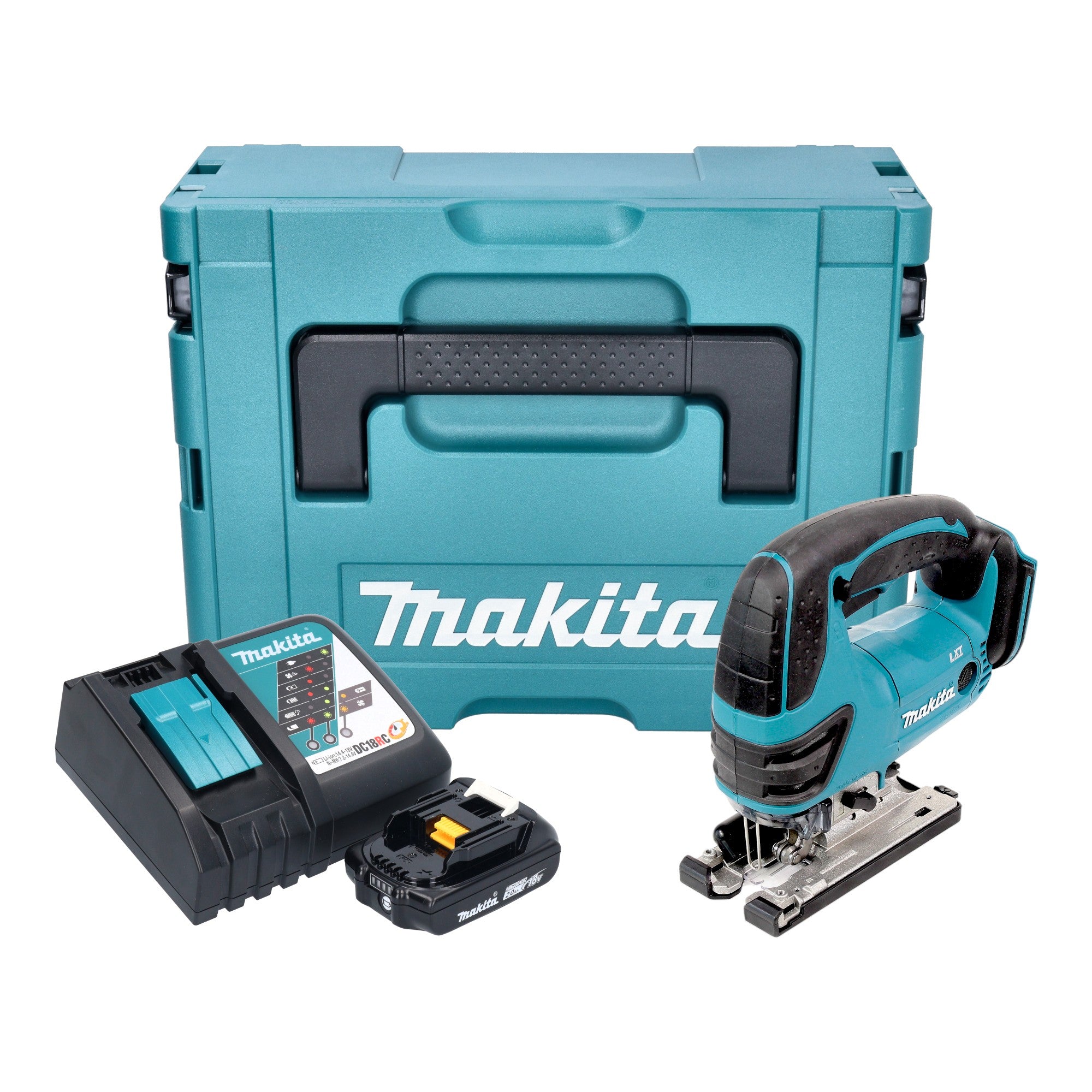 Makita DJV 180 RA1XJ Akku Stichsaege 18 V 135 mm 1x Akku 2 0 Ah Ladegeraet Makpac 0 - toolbrothers
