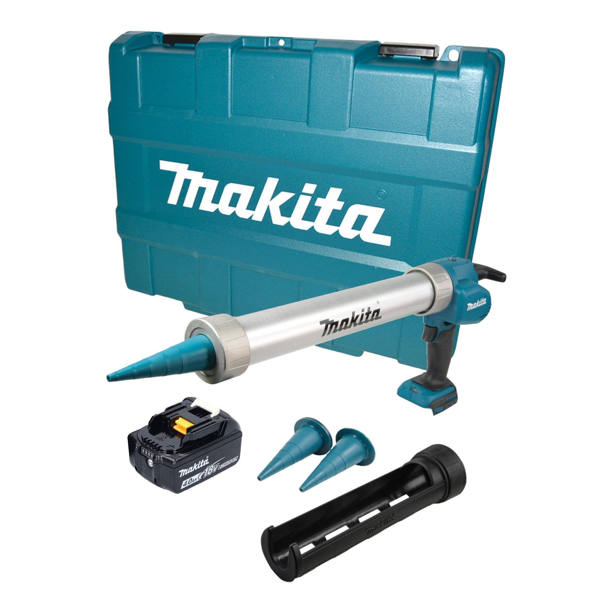 Makita DCG 180 M1XK Akku Kartuschenpistole 18 V 300 600 ml 1x Akku 4 0 Ah Koffer ohne Ladegeraet 0 - toolbrothers