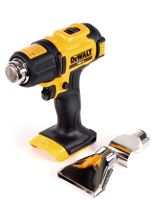 DeWalt DCE 530 N Akku Heißluftpistole 18V 530°C Solo + Flächen- und Reflektordüse + DeWalt DCL 040 18V XR Li-Ion Akku Lampe