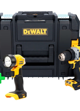 DeWalt DCD 800 NT Akku Bohrschrauber 18 V 90 Nm Brushless + TSTAK + DeWalt DCL 040 18V XR Li-Ion Akku Lampe