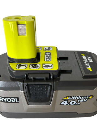 Ryobi RB18L40 Akku 18 V 4,0 Ah / 4000 mAh Li-Ion ONE+ ( 5133001907 ) mit Ladestandanzeige