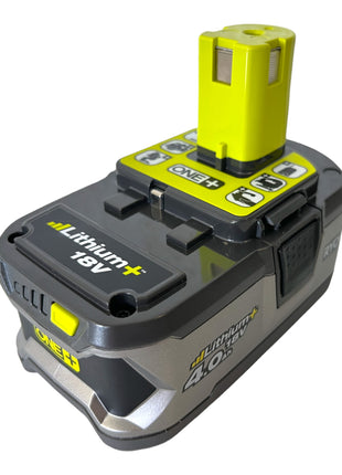 Ryobi RB18L40 Akku 18 V 4,0 Ah / 4000 mAh Li-Ion ONE+ ( 5133001907 ) mit Ladestandanzeige