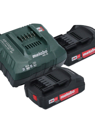 Metabo BS 18 LTX BL I Akumulatorowa wiertarko-wkrętarka 18 V 130 Nm bezszczotkowa + 2x akumulator 2,0 Ah + ładowarka