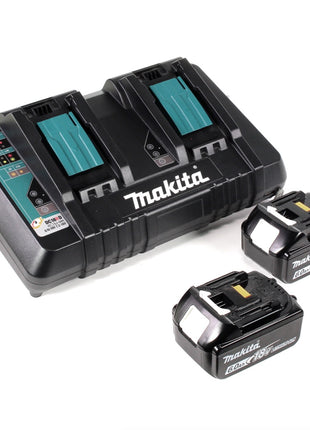 Makita DGA 900 PGKX2 Akku Winkelschleifer 36V ( 2x18V ) 230mm Brushless + 2x Akku 6,0Ah + Doppelladegerät + Ezynut + Koffer - Toolbrothers