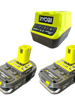 RYOBI R18I-215 Akku Kompressor 18 V 10,34 bar Druck + 2x Akku 1,5 Ah + Ladegerät