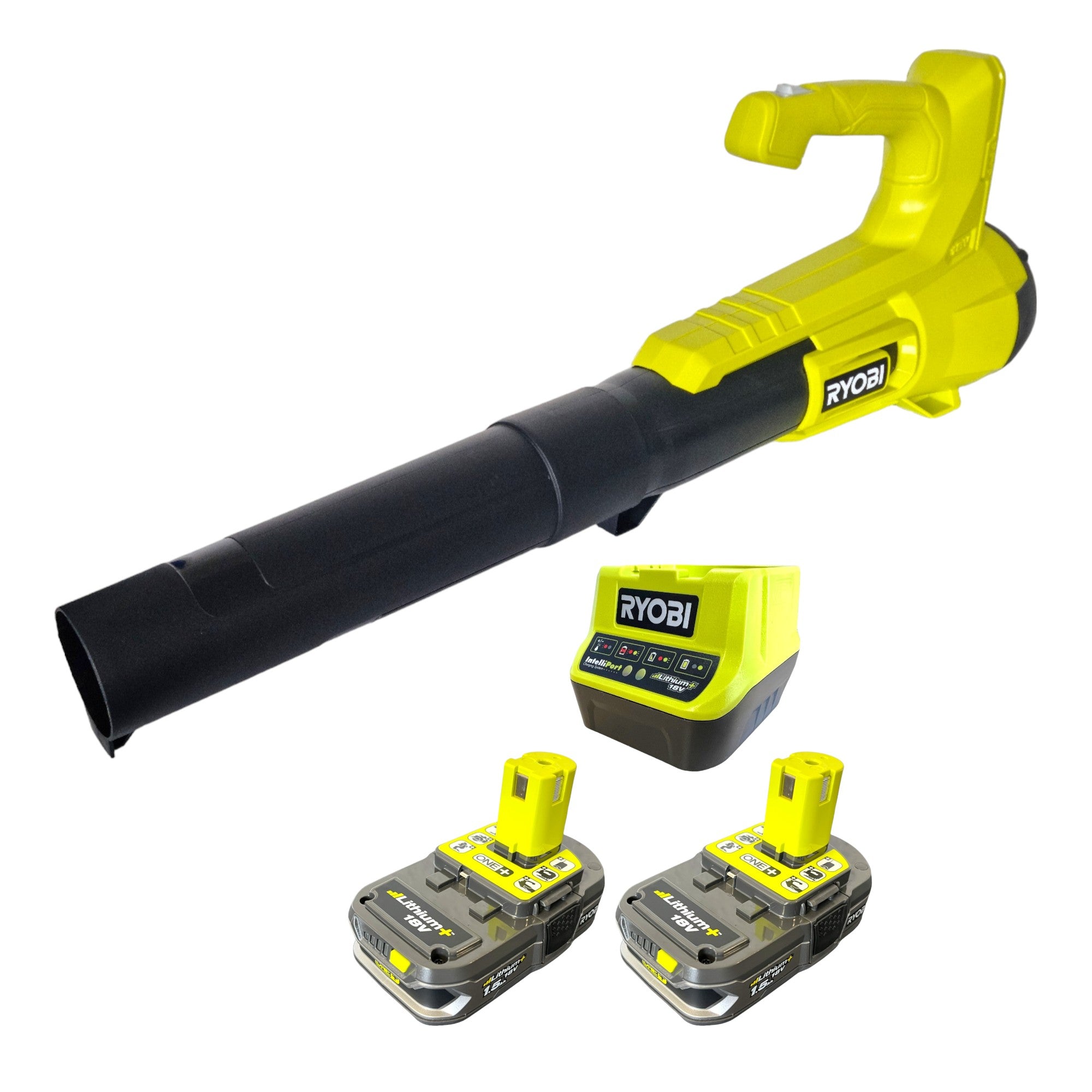 RYOBI RY18BLA 215 Akku Laubgeblaese 18 V ONE 145 km h 2x Akku 1 5 Ah Ladegeraet 0 - toolbrothers