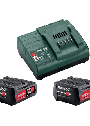 Metabo PowerMaxx BS 12 Zestaw akumulatorowa wiertarko-wkrętarka 12 V 40 Nm ( 601036870 ) + 2x akumulator 2,0 Ah + ładowarka + zestaw akcesoriów + walizka