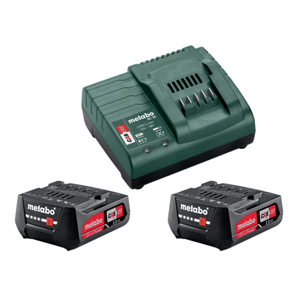 Metabo PowerMaxx BS 12 Set trapano avvitatore a batteria 12 V 40 Nm ( 601036870 ) + 2x batteria ricaricabile 2,0 Ah + caricatore + set di accessori + valigetta