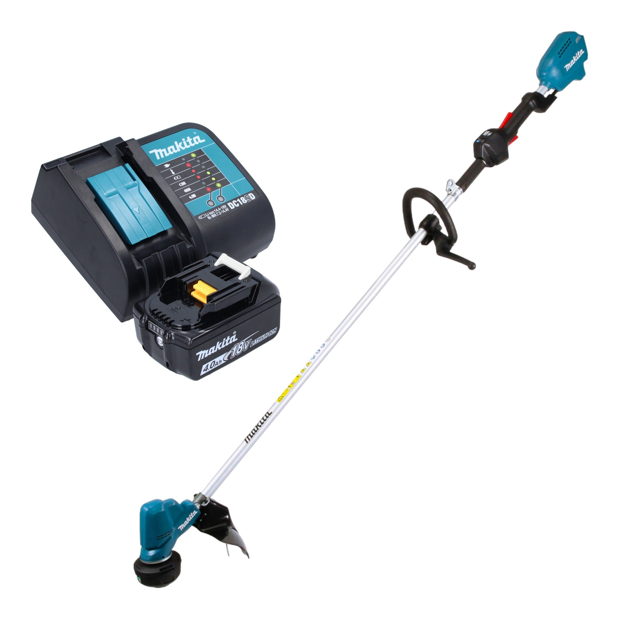 Makita DUR 190 LSMX3 Akku Rasentrimmer 18 V 300 mm Brushless 1x Akku 4 0 Ah Ladegeraet 0 - toolbrothers
