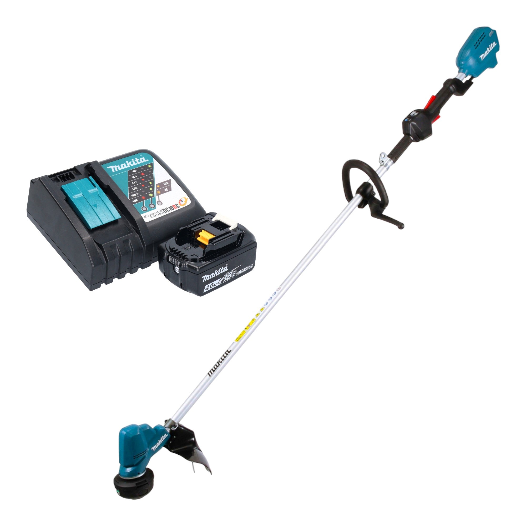 Makita DUR 190 LRMX3 Akku Rasentrimmer 18 V 300 mm Brushless 1x Akku 4 0 Ah Ladegeraet 0 - toolbrothers