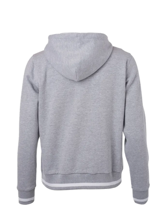 Le sweat à capuche L-BOXX en gris-blanc (Homme / taille L) - Sportif et confortable