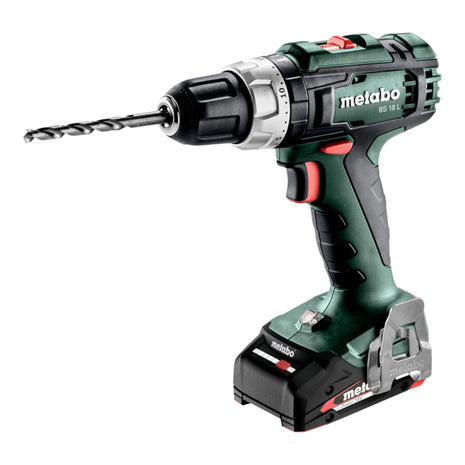 Perceuse-visseuse sans fil Metabo BS 18 L 18 V 50 Nm (602321500) + 2x batteries 2,0 Ah + chargeur + Metabox