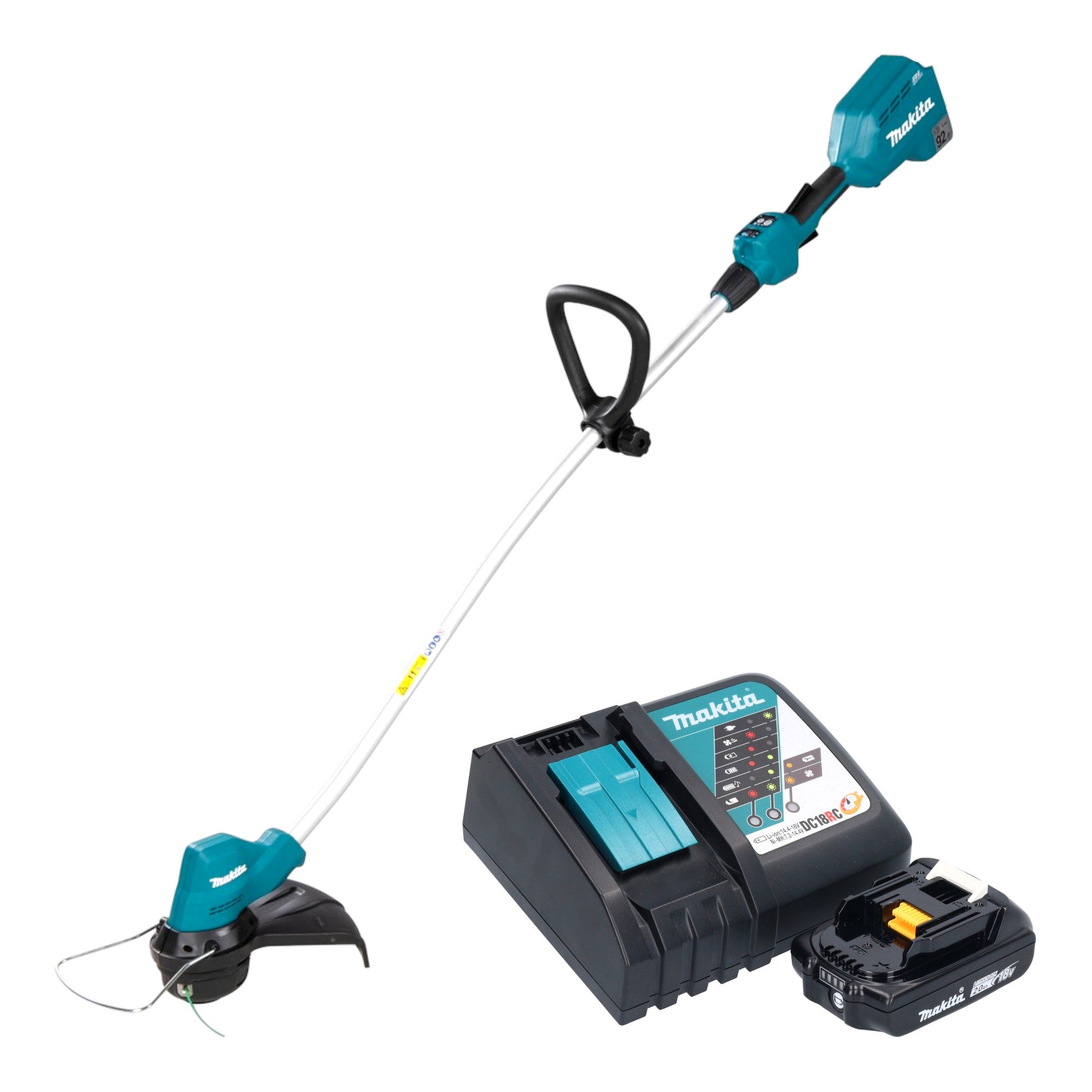 Makita DUR 189 RA Akku Rasentrimmer 18 V 300 mm Brushless 1x Akku 2 0 Ah Ladegeraet 0 - toolbrothers