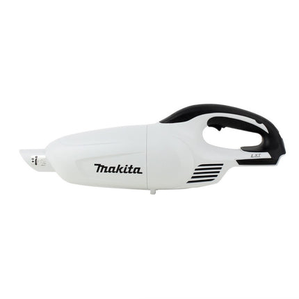 Aspiratore a batteria Makita DCL 180 RG W 18 V bianco + 2x batteria ricaricabile 6,0 Ah + caricabatterie