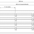 Badezimmerlüftung 9083 L ( 3000281671 ) Länge 500 mm Breite 100 mm