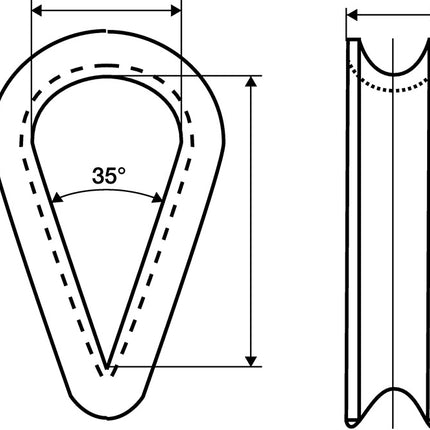 Ditale DIN 6899 Forma B ( 1000120175 ) 6 mm zincato con scanalatura profonda