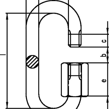Kettenschnellverschluss ( 1000120504 ) Größe 4 galvanisch verzinkt