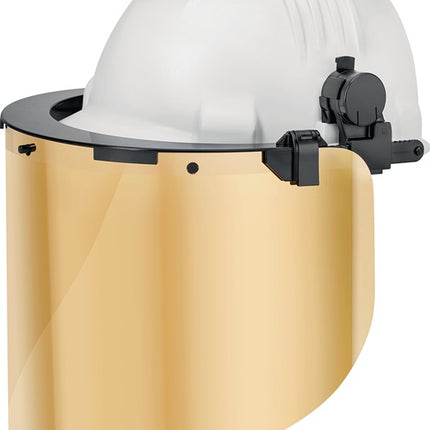 Portacasco Uhlen in plastica GFKHH100 ( 4701030112 ) con tappi per Euroslot neri EN 166