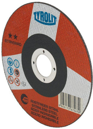 Disco de corte Tyrolit ESTÁNDAR (8000757578) D125x1mm orificio recto 22,23 mm