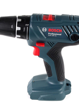 Bosch Professional GSR 18V-21 Akku Bohrschrauber 18V 55Nm ( 06019H1070 ) + 2x Akku 2,0Ah + Ladegerät + Bit-Set + Koffer - Toolbrothers