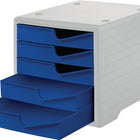 styro Ablagebox ( 9000493474 ) 5 Schubladen grau/blau