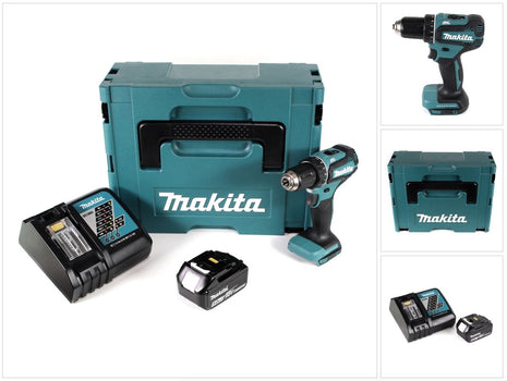 Makita DDF 485 RT1J Akku Bohrschrauber 18V 50Nm im Makpac + 1x 5,0 Ah Akku + Ladegerät - Toolbrothers